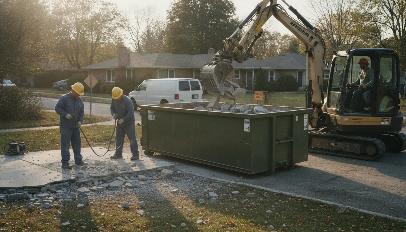 Concrete Disposal vs Dumpster Rental in Bend: What’s the Difference?